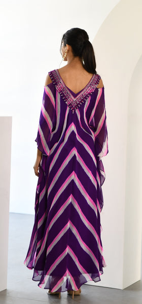 PURPLE LEHERIYA TUNIC