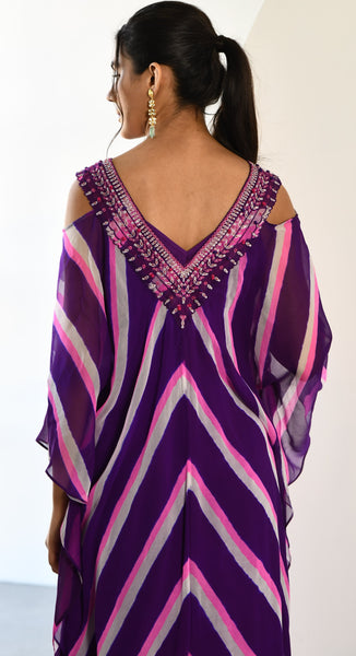 PURPLE LEHERIYA TUNIC