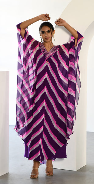 PURPLE LEHERIYA TUNIC