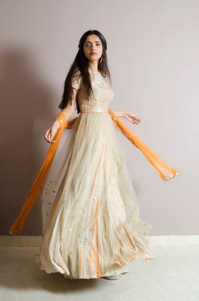 Gota Patti Anarkali Set