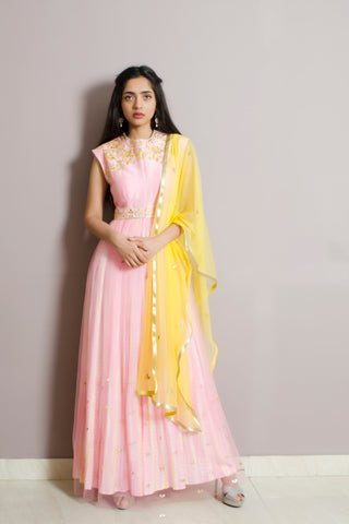 Gota Patti Anarkali Set