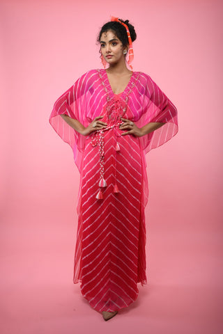 Raspberry Pink Kaftan Tunic