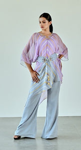 Lavender Sky blue top pant set