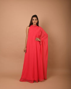 HALTER NECK KAFTAN DRESS