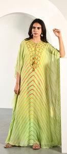 LIME GREEN LEHERIYA TUNIC