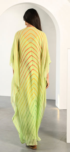 LIME GREEN LEHERIYA TUNIC