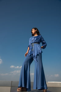 Cowl style top & Fit and Flare Pant